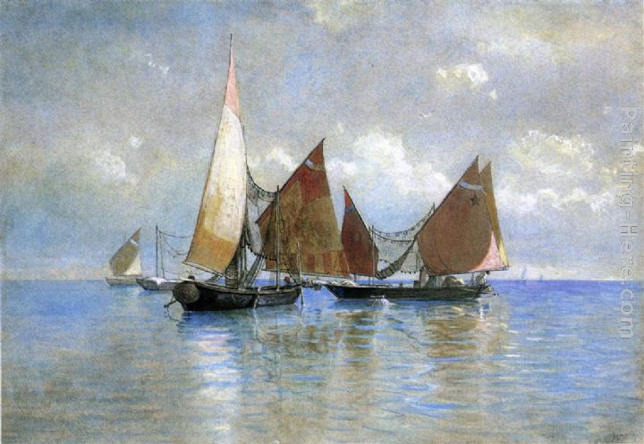 Venetian Fishing Boats painting - William Stanley Haseltine Venetian Fishing Boats art painting